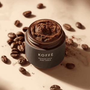 coffee body scrub exfoliating product